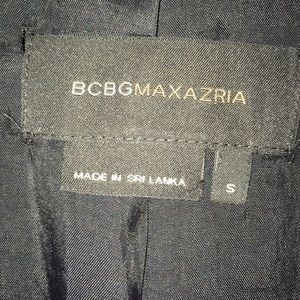 BCBGMaxAzria Pinstripe 3/4Sleeve Tie Front Blazer